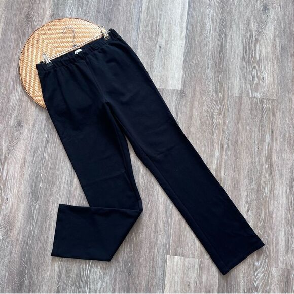 Aritzia sun-deh black stretchy straight leg pants - Picture 1 of 7